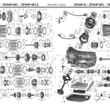 Ремкомплект акпп 5hp19
